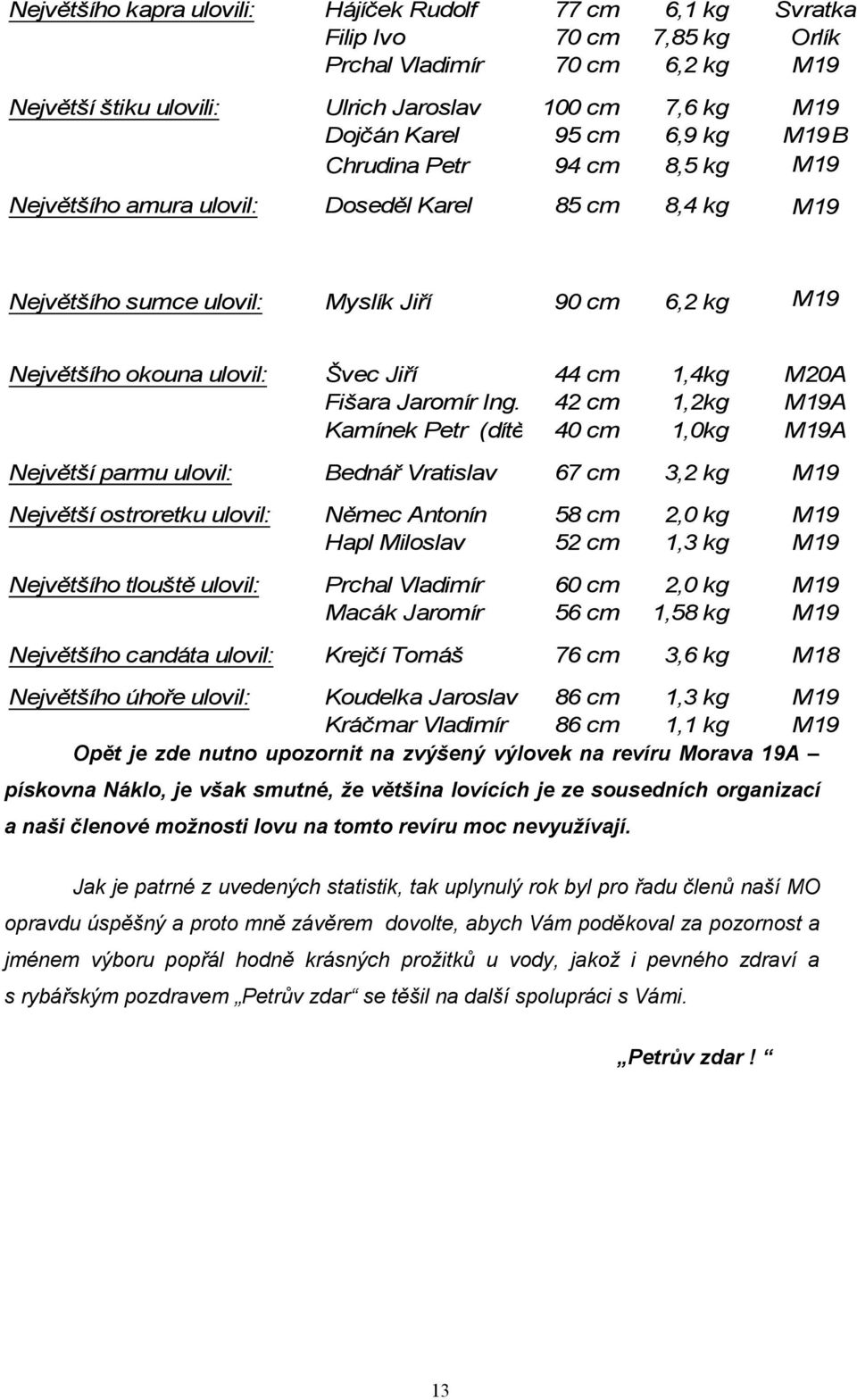 1,4kg M20A Fišara Jaromír Ing.