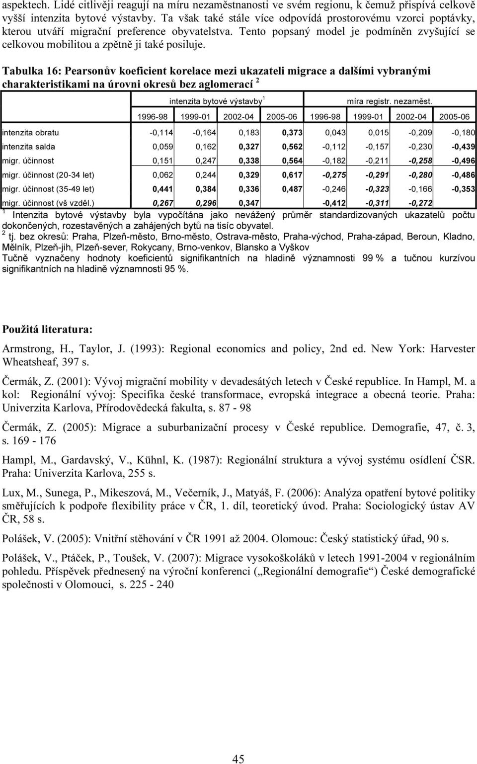 Tento popsaný model je podmíněn zvyšující se celkovou mobilitou a zpětně ji také posiluje.