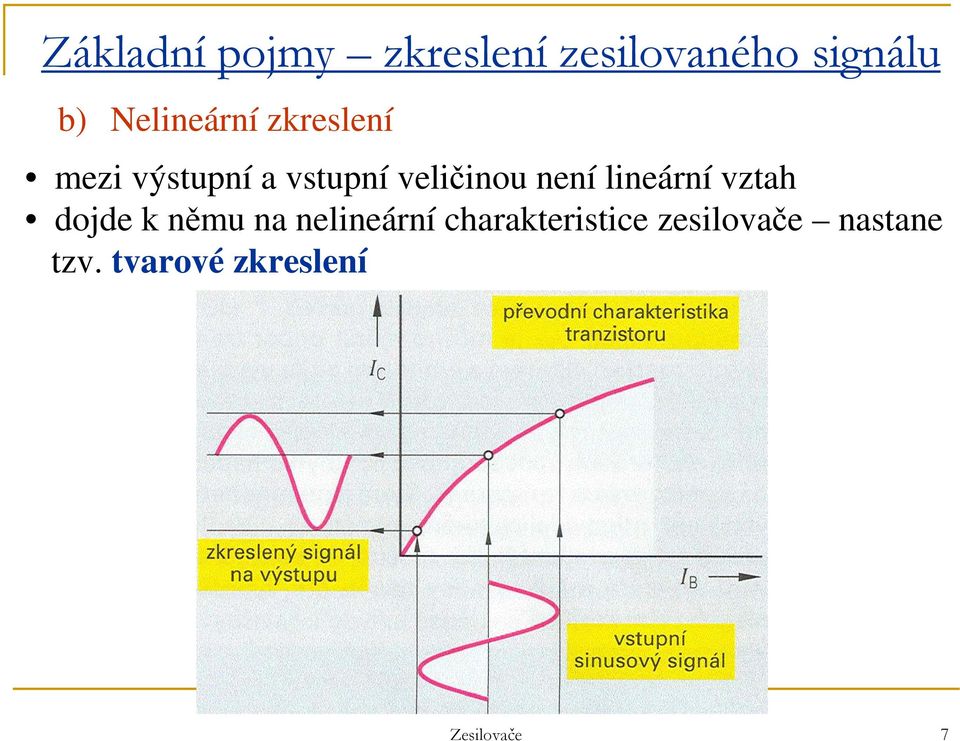 není lineární vztah dojde k němu na nelineární