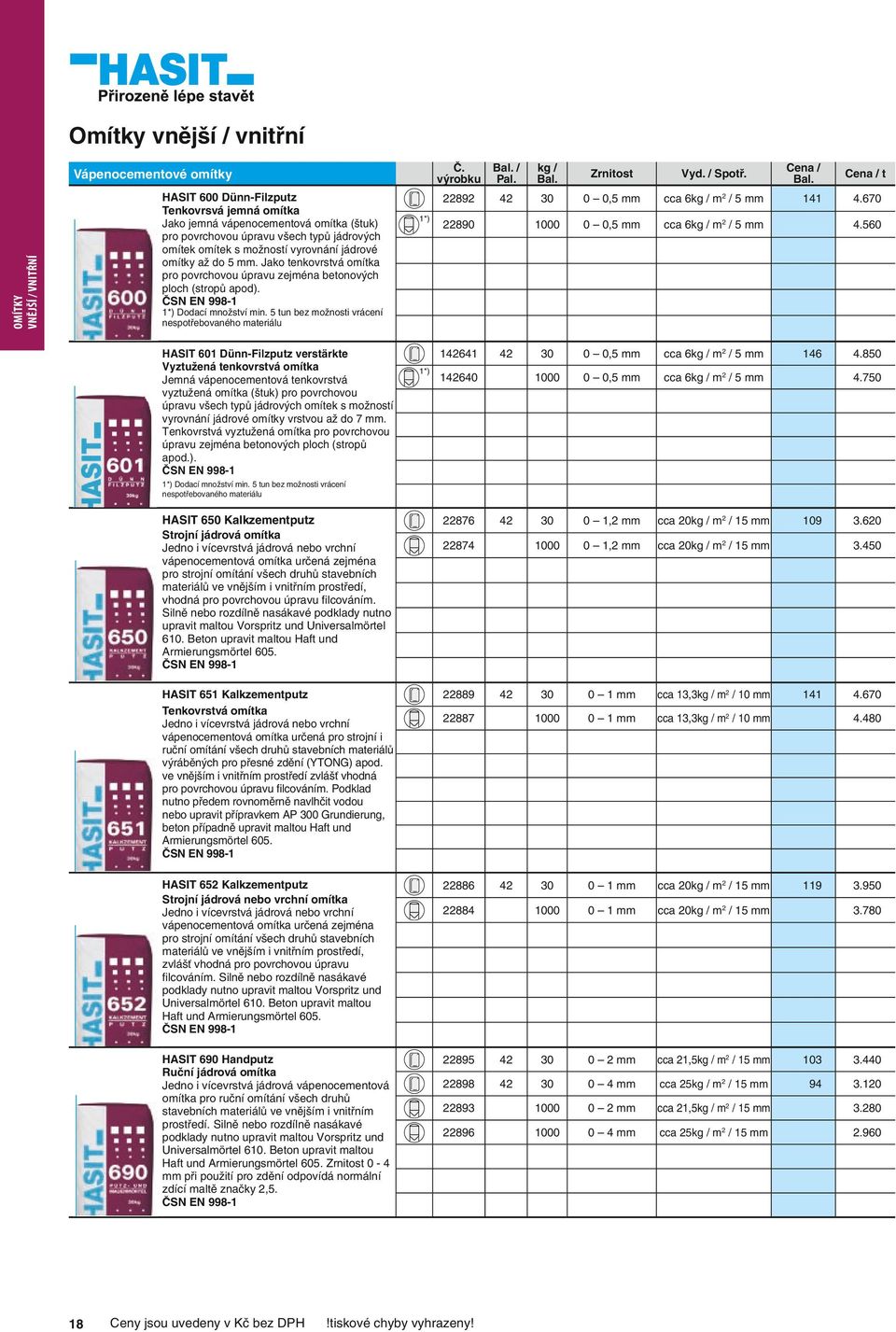 ČSN EN 9981 1*) / 89 4 0 0, mm cca 6 m / mm 0 0, mm cca 6 m / mm 0 0, mm cca 6 m / mm 0 0, mm cca 6 m / mm 0 1, mm cca 0 m / mm 0 1, mm cca 0 m / mm 0 1 mm cca 13,3 m / 10 mm 0 1 mm cca 13,3 m / 10