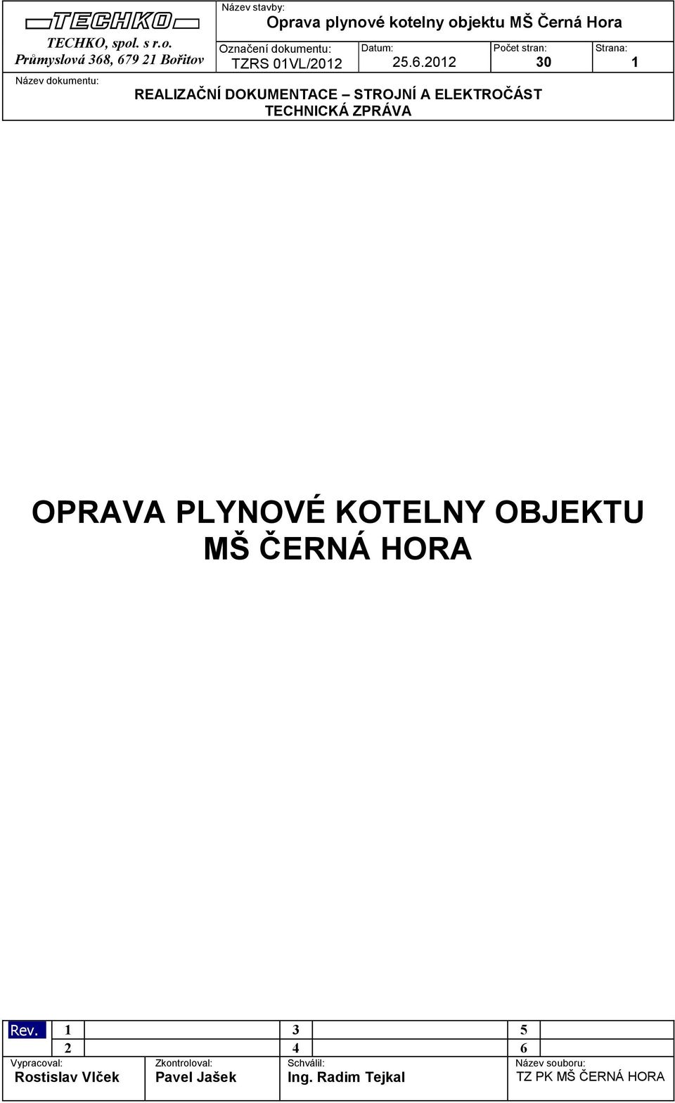 ČERNÁ HORA Rev.
