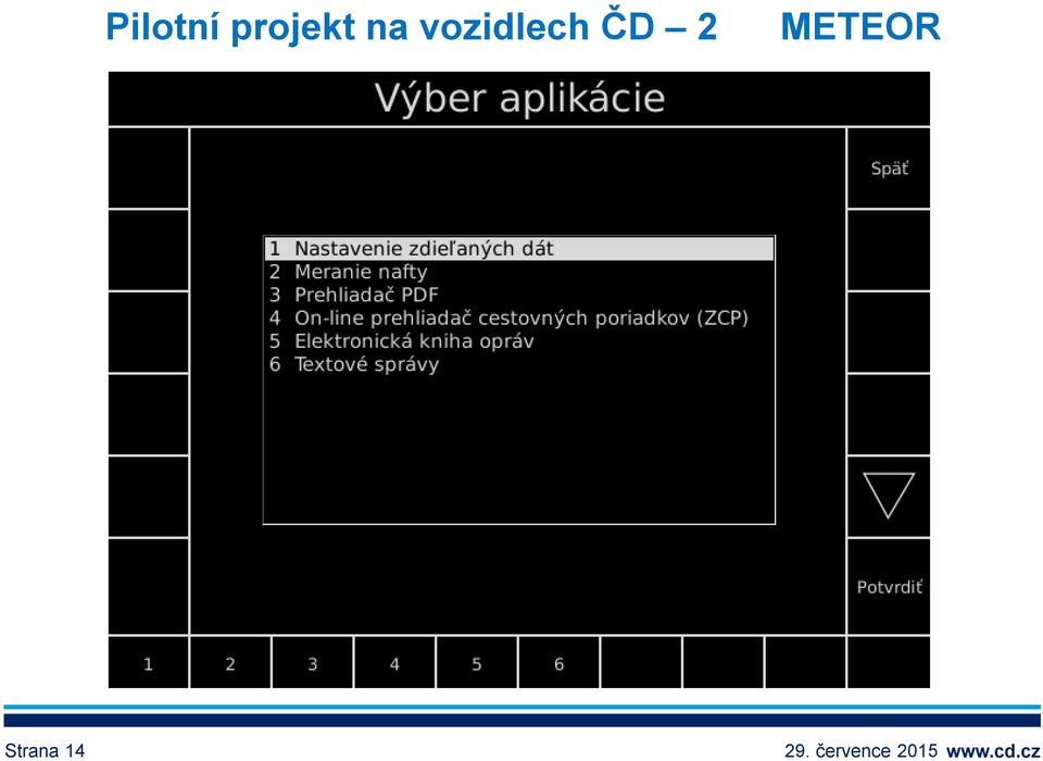 vozidlech ČD