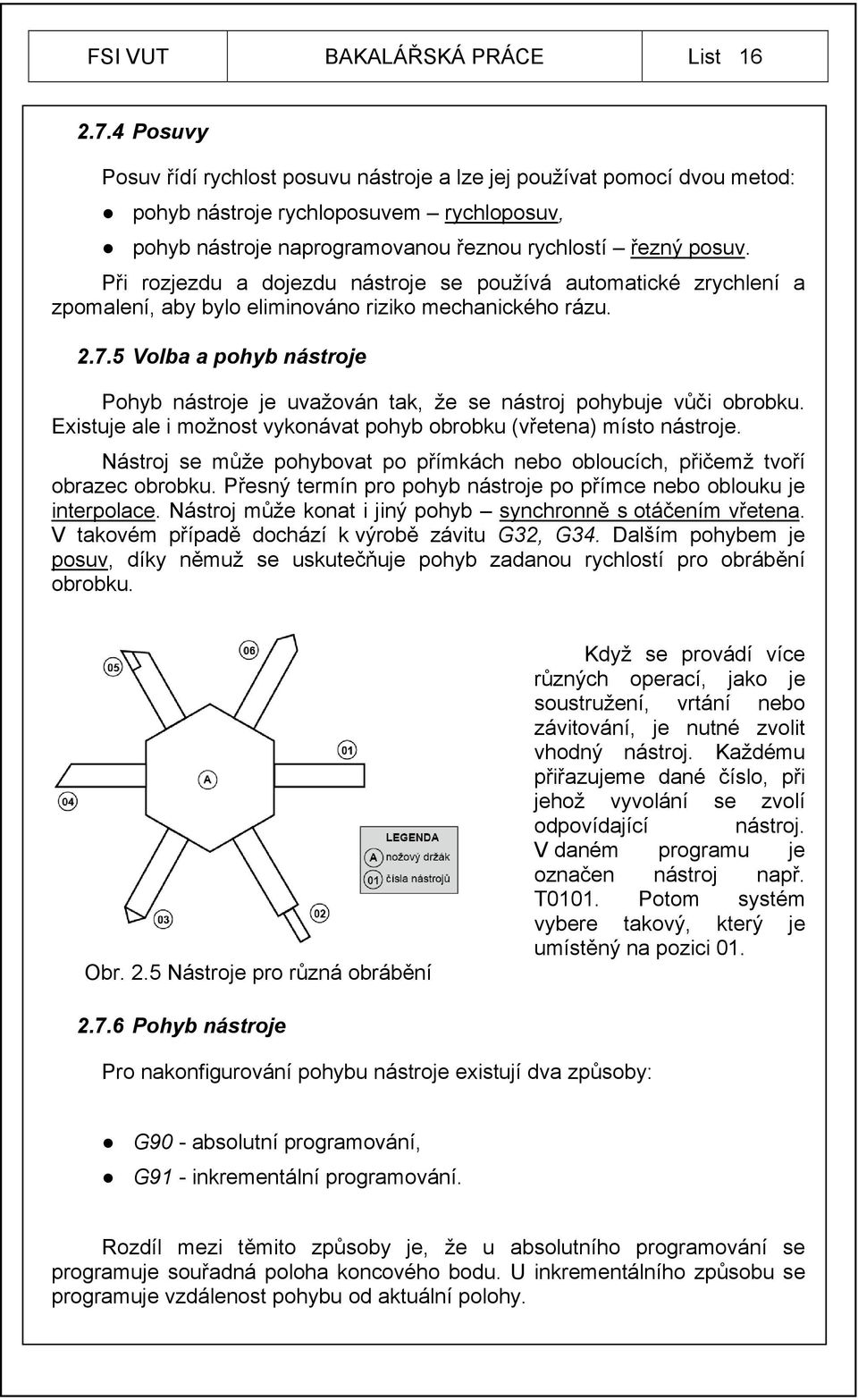 Při rozjezdu a dojezdu nástroje se používá automatické zrychlení a zpomalení, aby bylo eliminováno riziko mechanického rázu. 2.7.