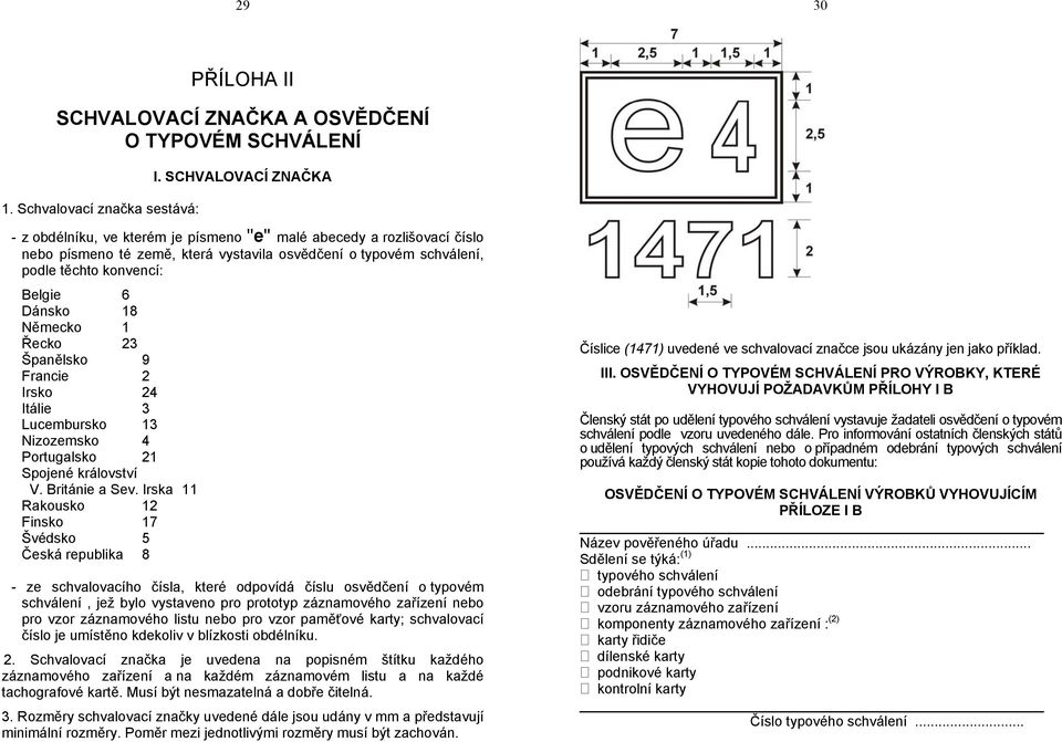 18 Německo 1 Řecko 23 Španělsko 9 Francie 2 Irsko 24 Itálie 3 Lucembursko 13 Nizozemsko 4 Portugalsko 21 Spojené království V. Británie a Sev.