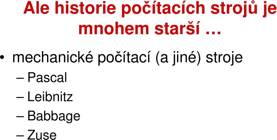 mechanické počítací (a