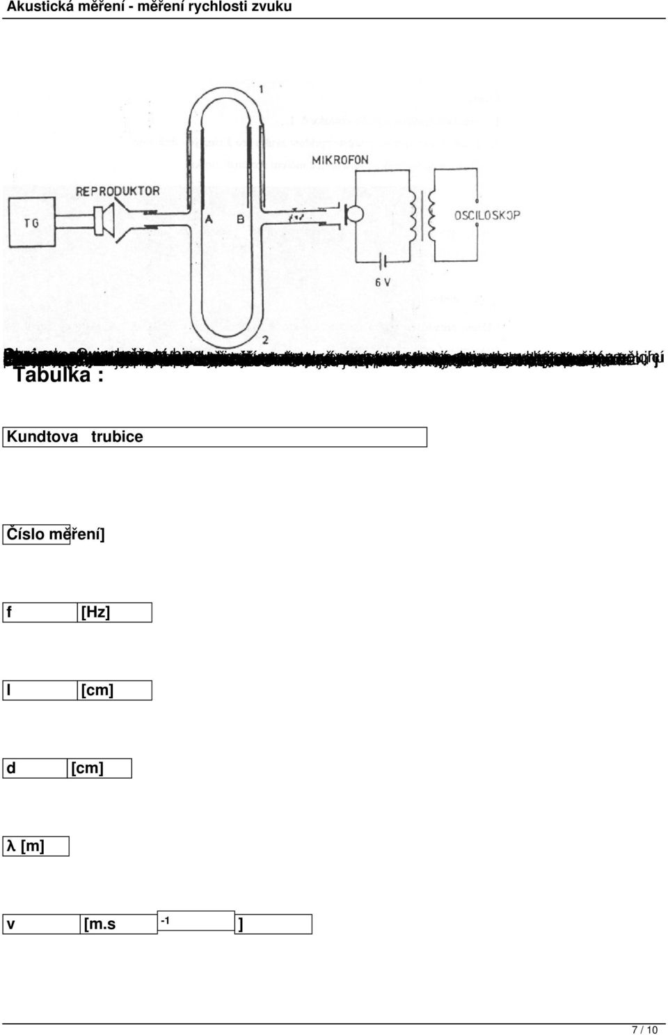 Akustická měření - měření rychlosti zvuku - PDF Stažení zdarma