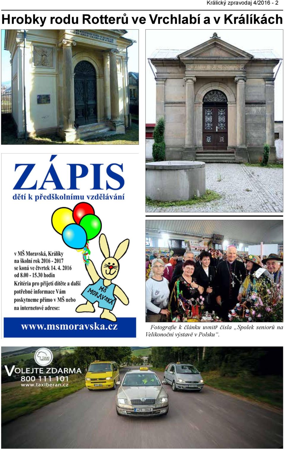 Fotografie k článku uvnitř čísla