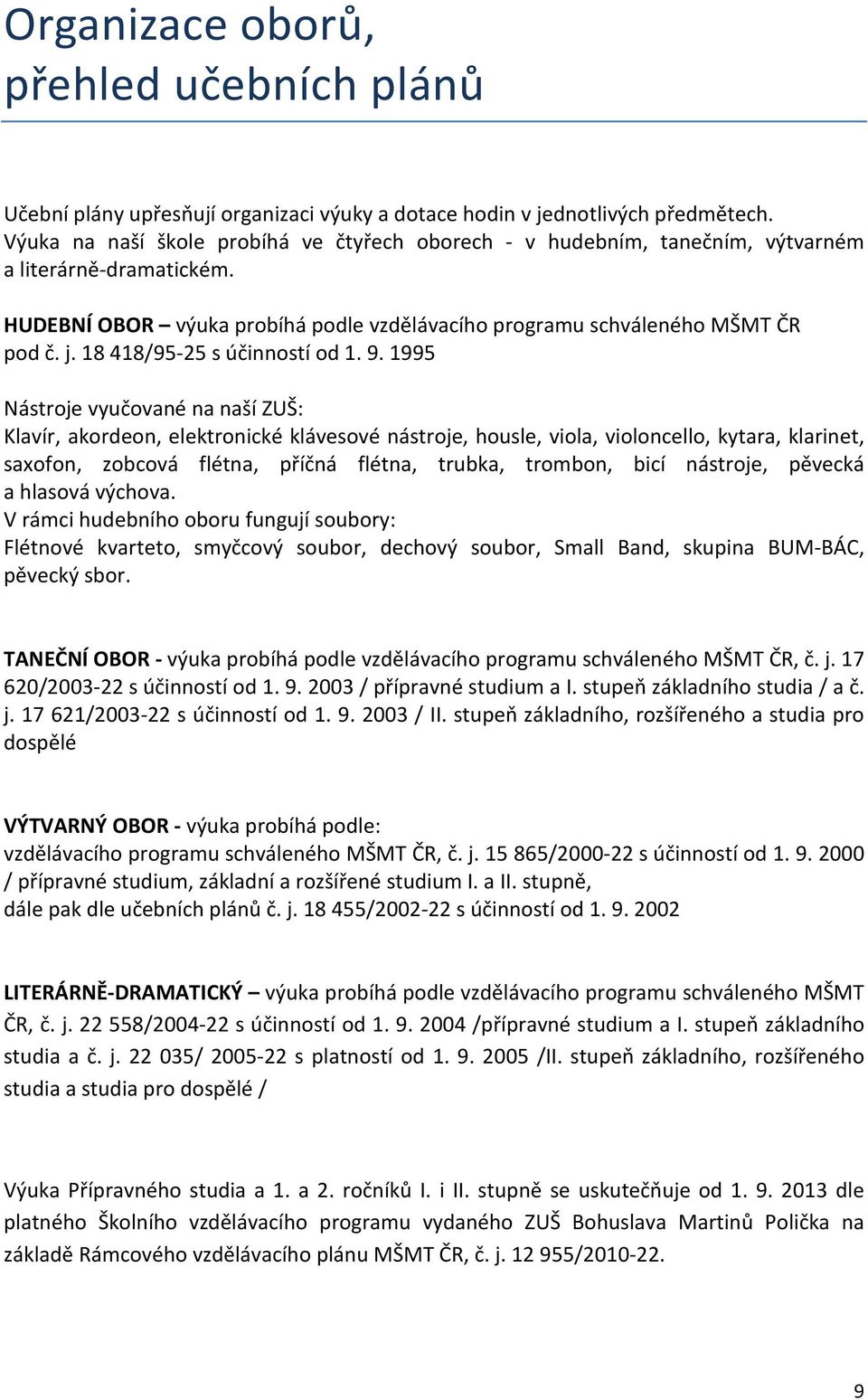 18 418/95-25 s účinností od 1. 9.