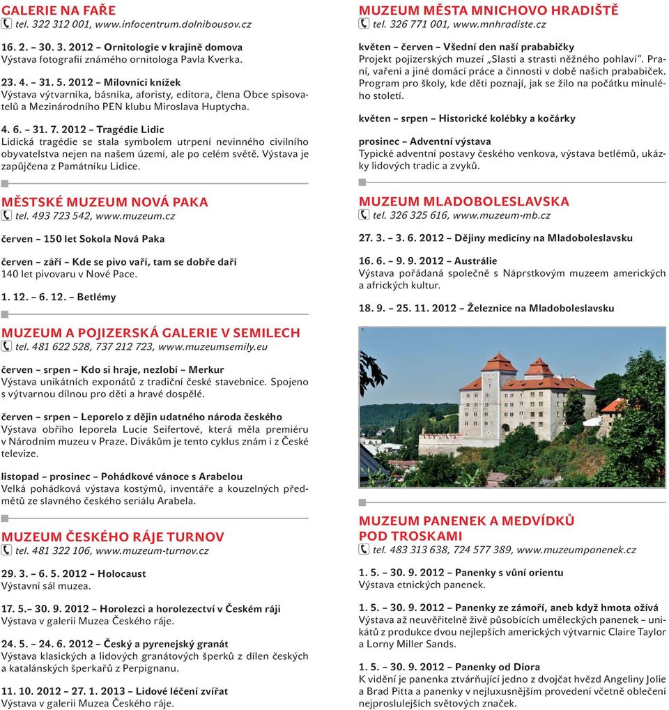 2012 Tragédie Lidic Lidická tragédie se stala symbolem utrpení nevinného civilního obyvatelstva nejen na našem území, ale po celém světě. Výstava je zapůjčena z Památníku Lidice.