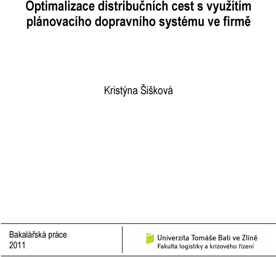 dopravního systému ve firmě
