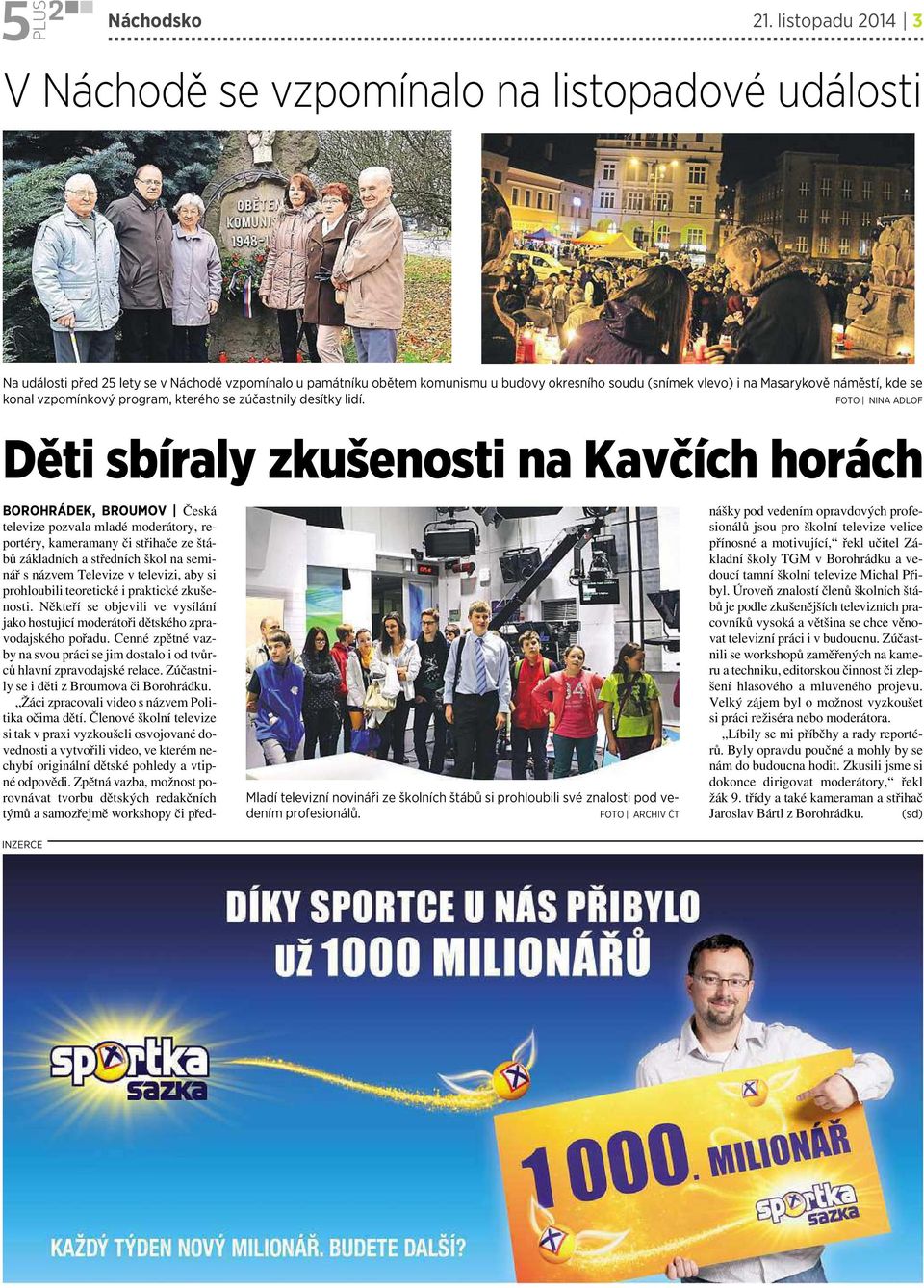 kde se konal vzpomínkový program, kterého se zúčastnily desítky lidí.