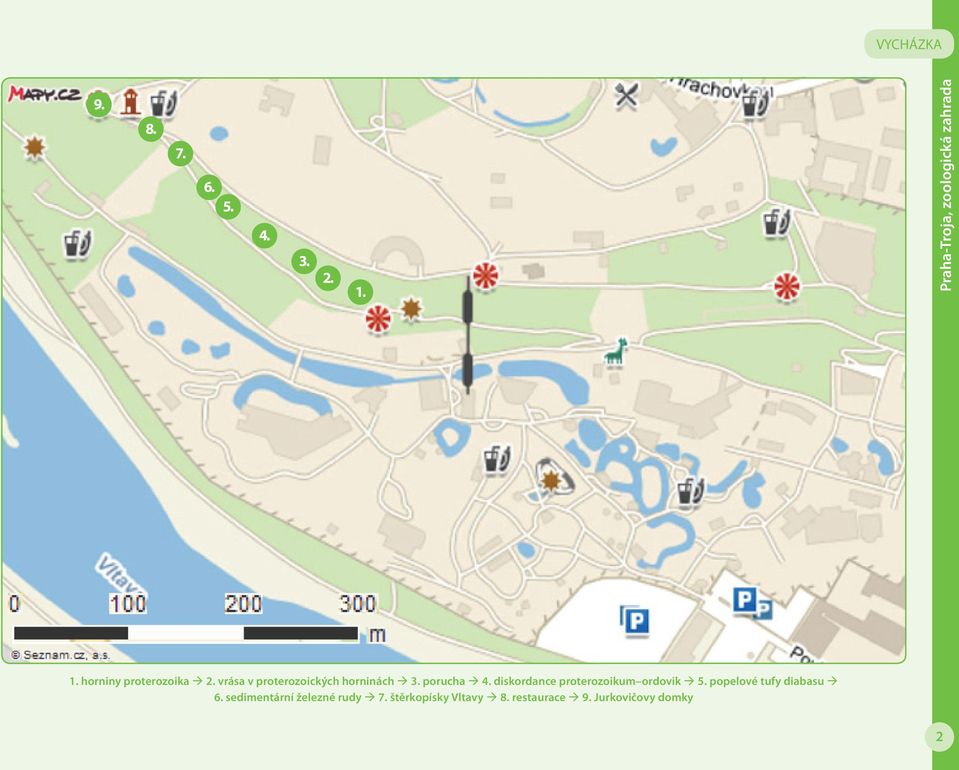 diskordance proterozoikum ordovik 5. popelové tufy diabasu 6.