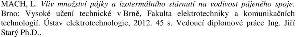 pájeného spoje.