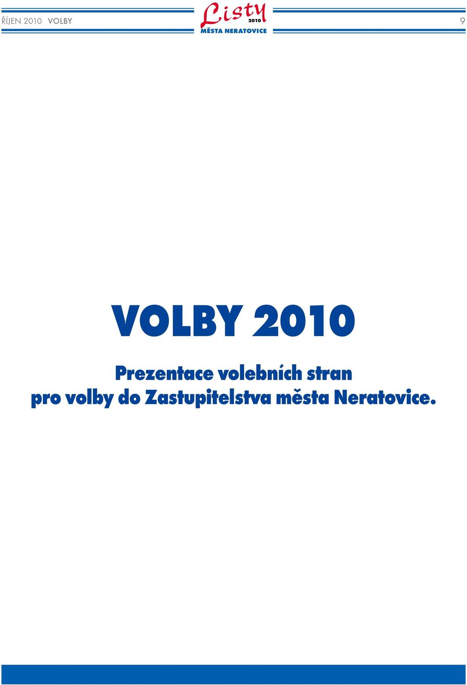 stran pro volby do