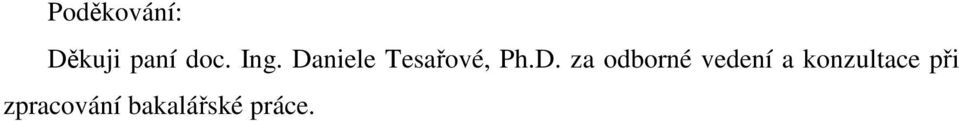 niele Tesařové, Ph.D.