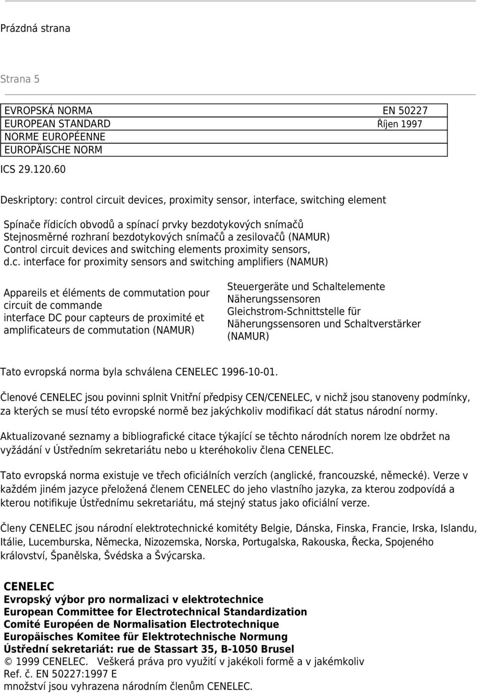 zesilovačů (NAMUR) Control ci