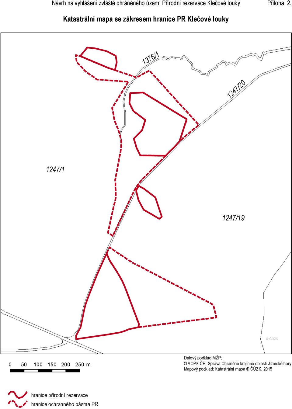 150 200 250 m Datový podkladmžp; AOPKČ R,SprávaChráněné krajinné oblastijizerské hory
