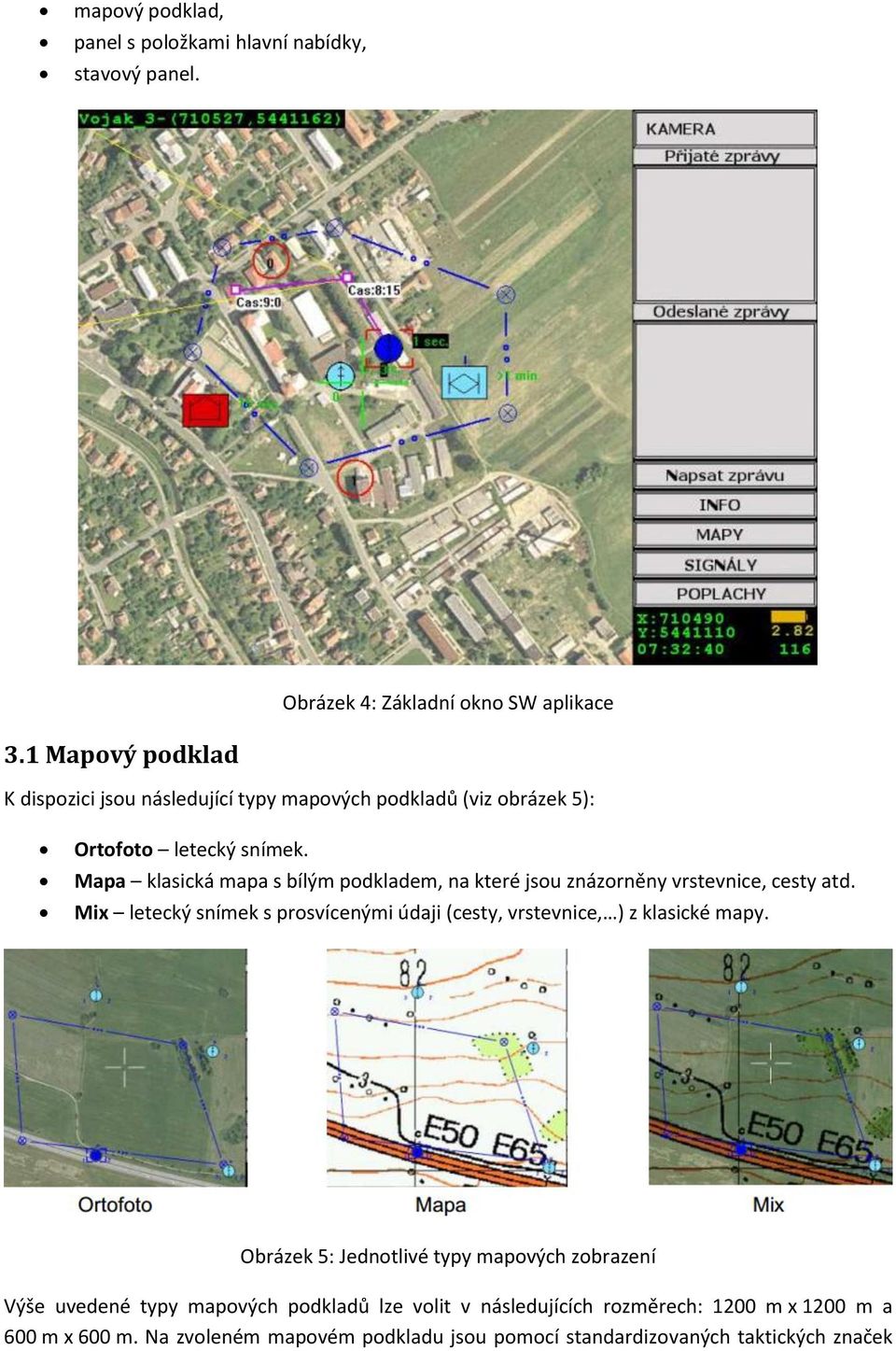 Mapa klasická mapa s bílým podkladem, na které jsou znázorněny vrstevnice, cesty atd.