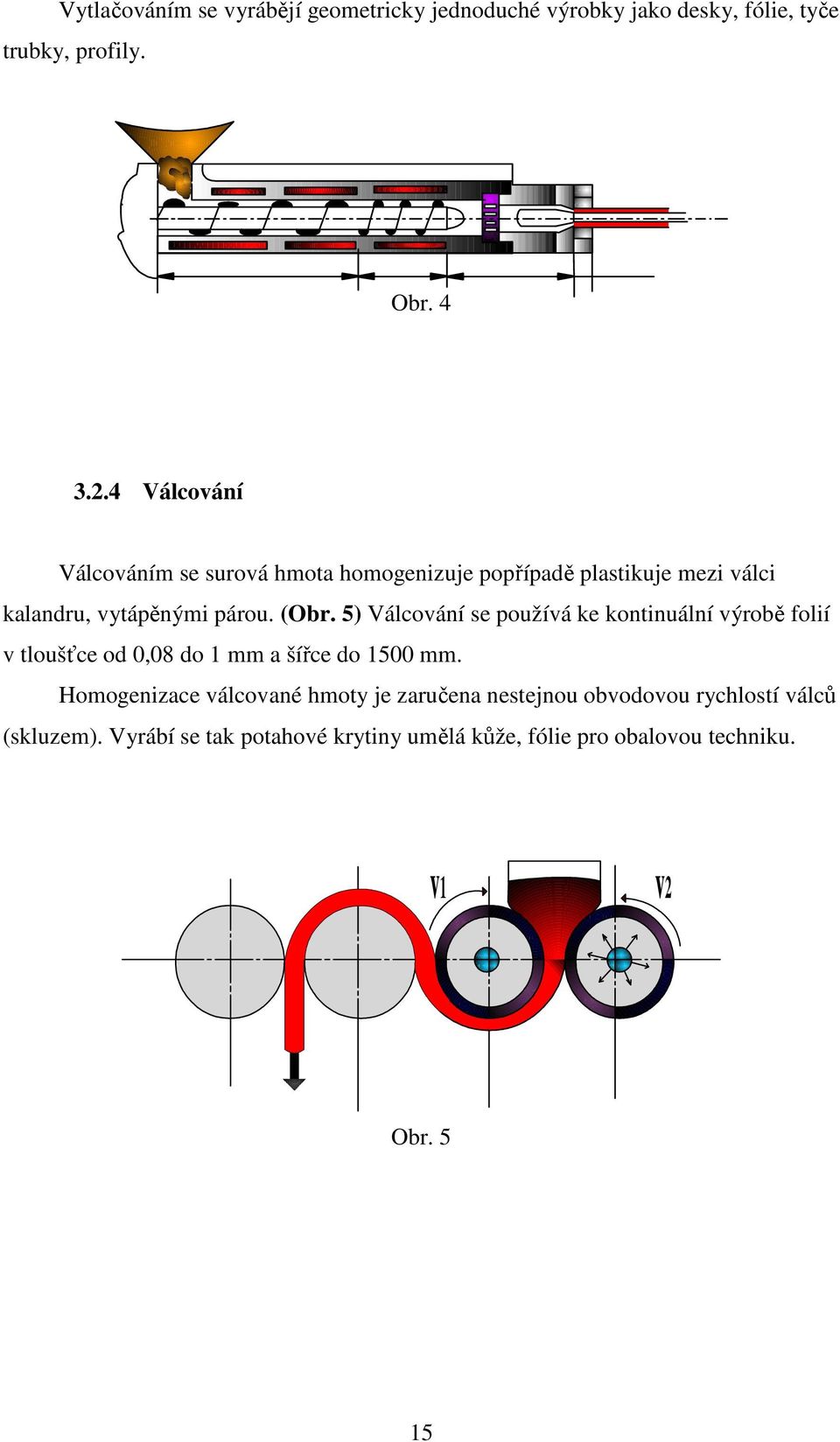 5) Válcování se používá ke kontinuální výrobě folií v tloušťce od 0,08 do 1 mm a šířce do 1500 mm.