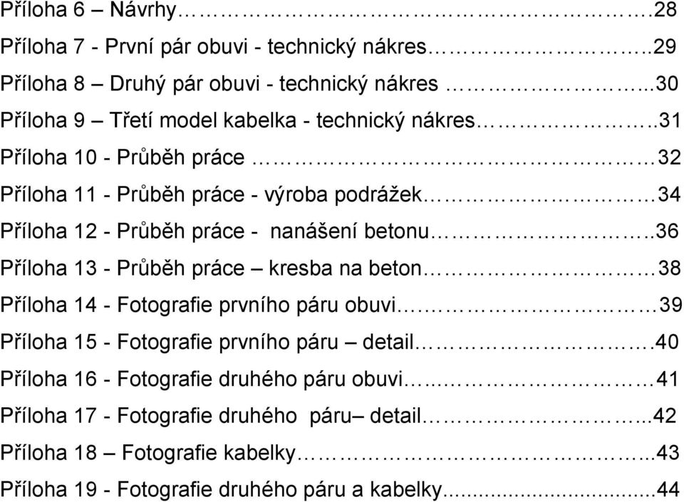 .31 Příloha 10 - Průběh práce 32 Příloha 11 - Průběh práce - výroba podrážek 34 Příloha 12 - Průběh práce - nanášení betonu.