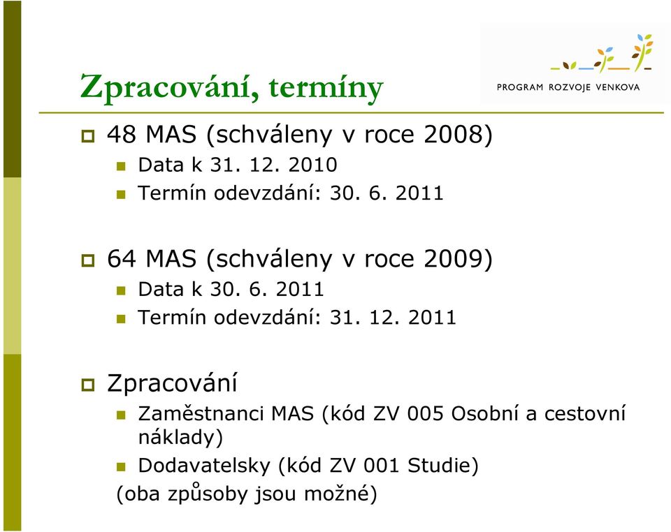 6. 2011 Termín odevzdání: 31. 12.