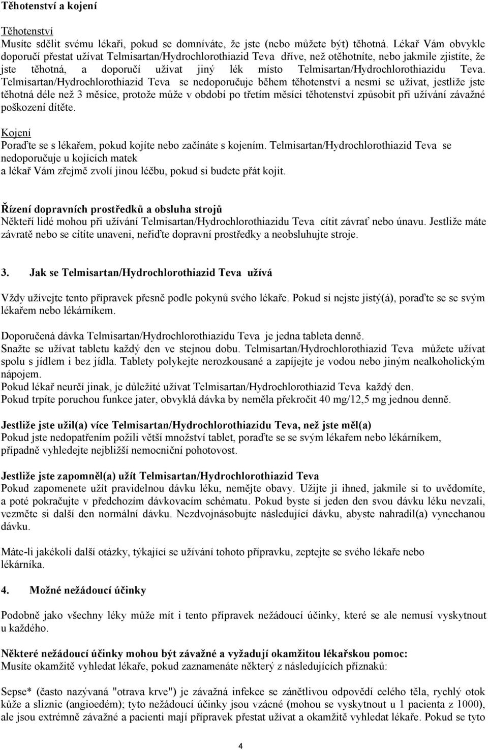 Telmisartan/Hydrochlorothiazidu Teva.