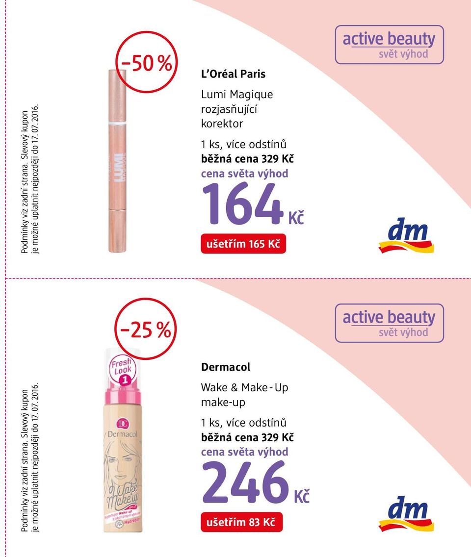 CZK ušetřím 165 Kč Dermacol Wake & Make - Up