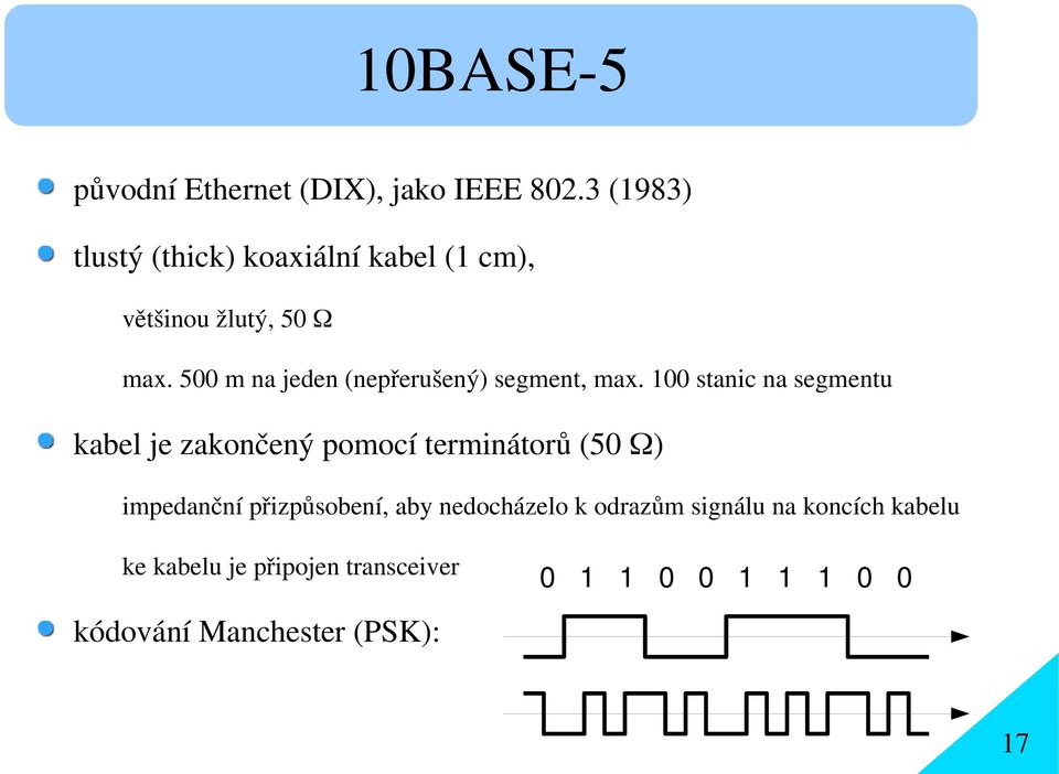 500 m na jeden (nepřerušený) segment, max.