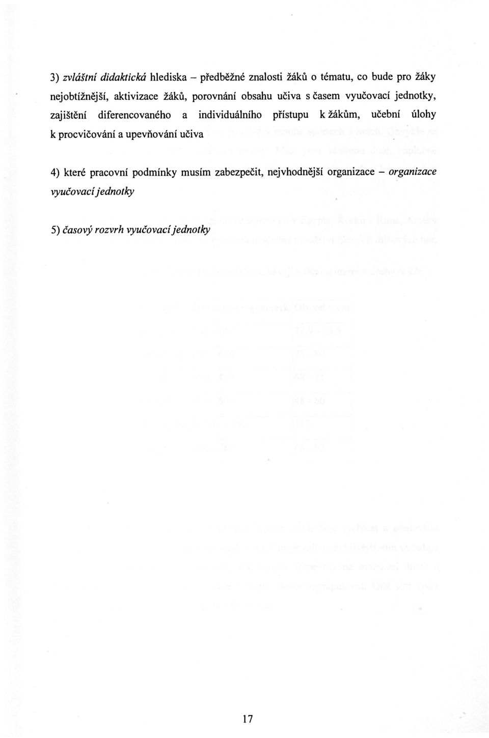 individuálního přístupu к žákům, učební úlohy к procvičování a upevňování učiva 4) které pracovní