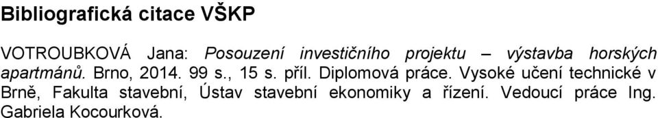 Diplomová práce.