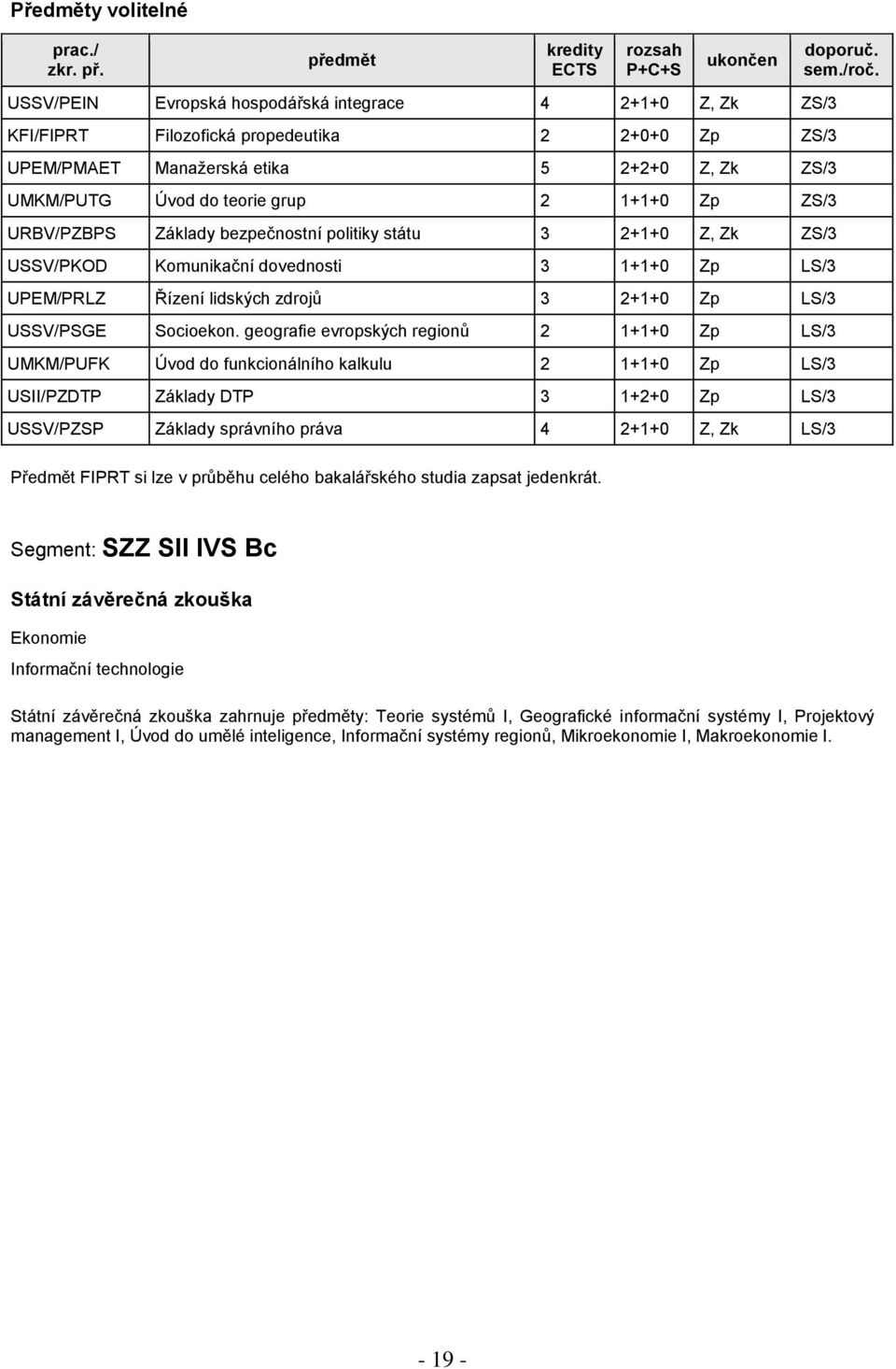 USSV/PSGE Socioekon.