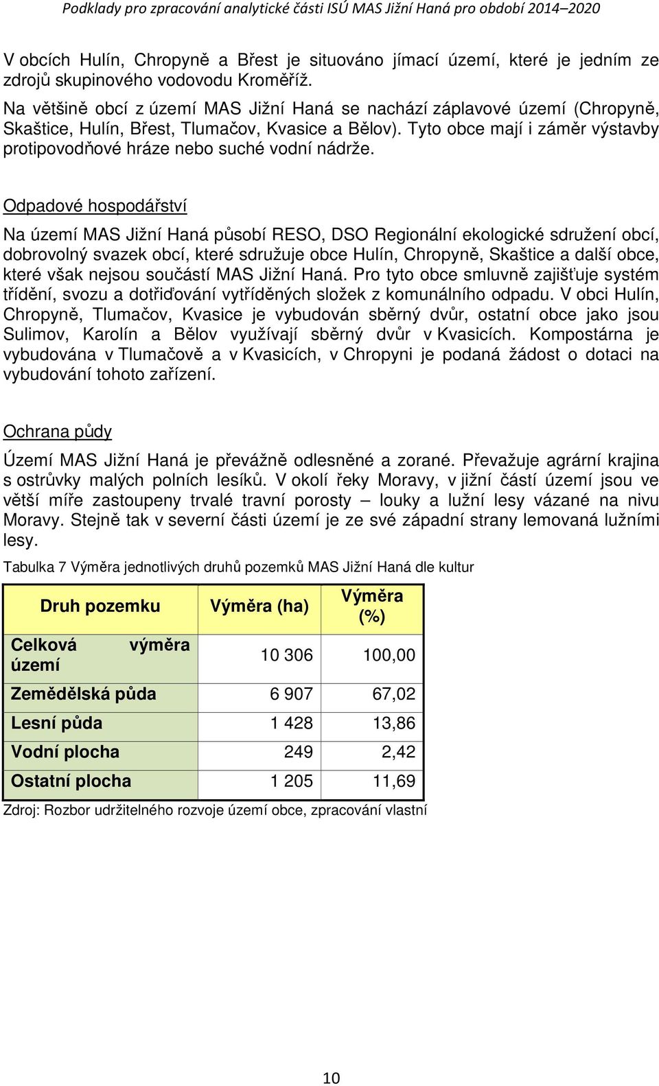 Tyto obce mají i záměr výstavby protipovodňové hráze nebo suché vodní nádrže.