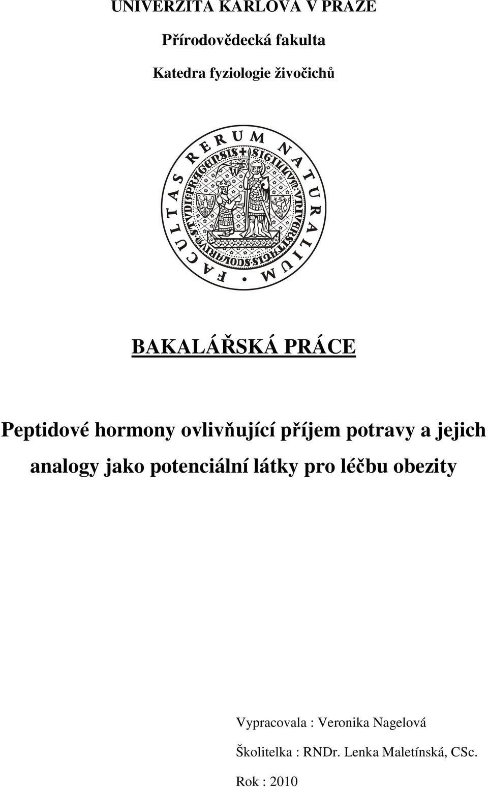 potravy a jejich analogy jako potenciální látky pro léčbu obezity