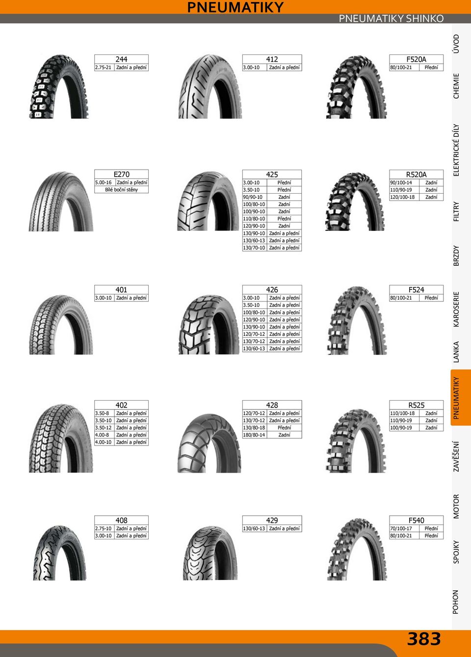 50-10 a přední 80/100-21 100/80-10 a přední 120/90-10 a přední 130/90-10 a přední 401 130/70-10 a přední 120/70-12 a přední 130/60-13 a přední 402 428 R525 a přední