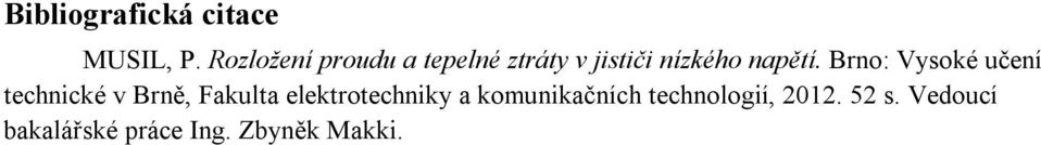 nízkého napětí.