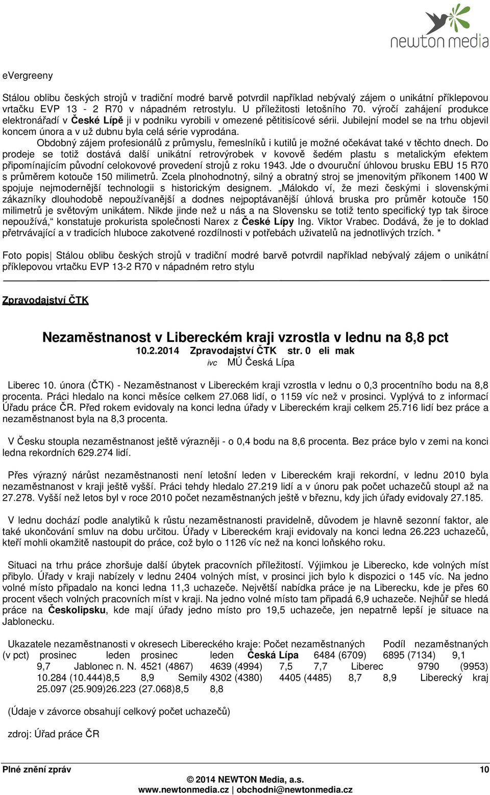 Obdobný zájem profesionálů z průmyslu, řemeslníků i kutilů je možné očekávat také v těchto dnech.
