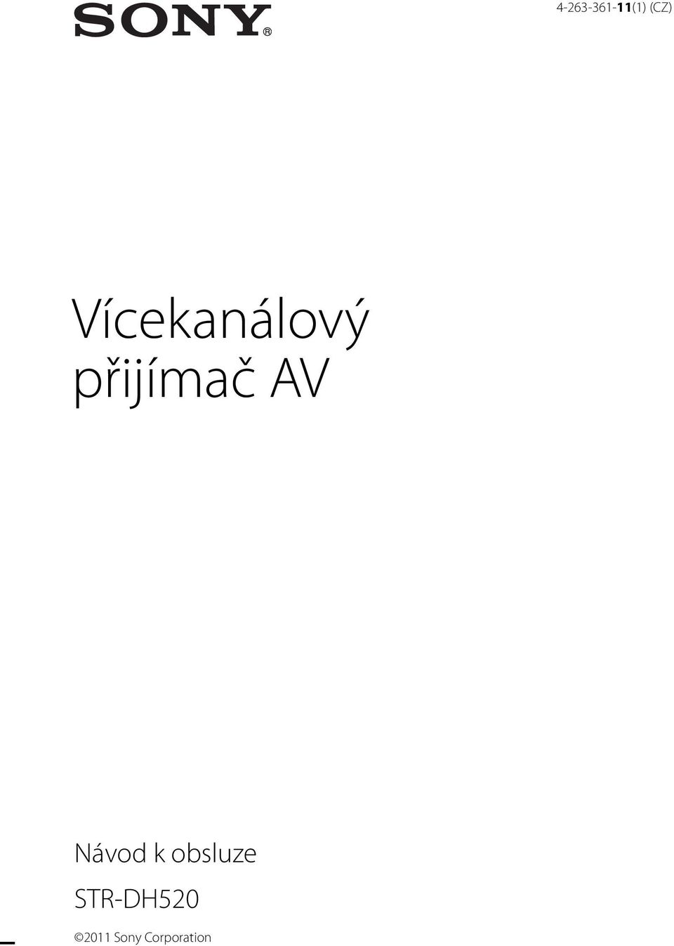 AV Návod k obsluze