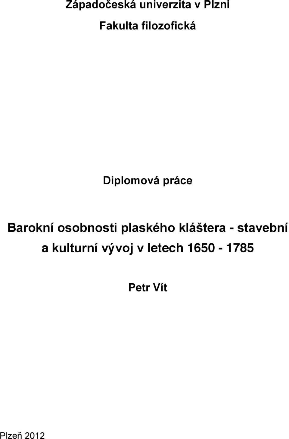 osobnosti plaského kláštera - stavební a