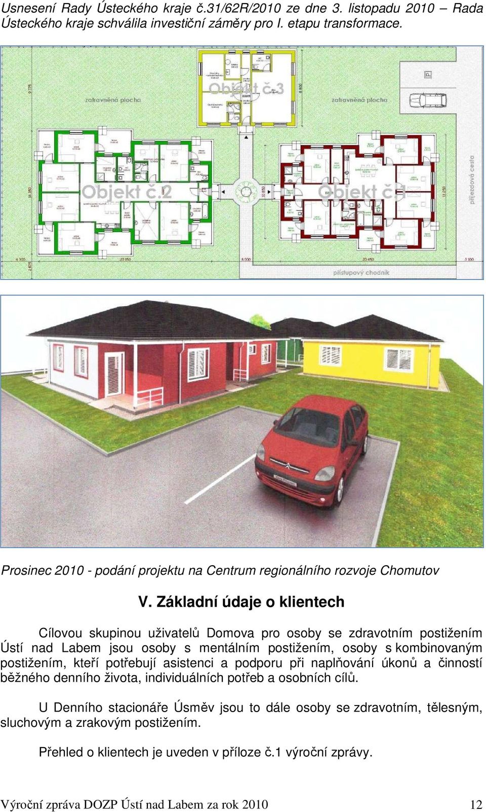 Základní údaje o klientech Cílovou skupinou uživatelů Domova pro osoby se zdravotním postižením Ústí nad Labem jsou osoby s mentálním postižením, osoby s kombinovaným postižením, kteří