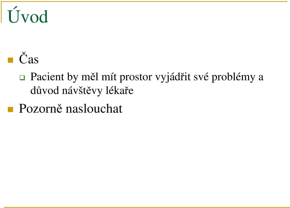 problémy a důvod