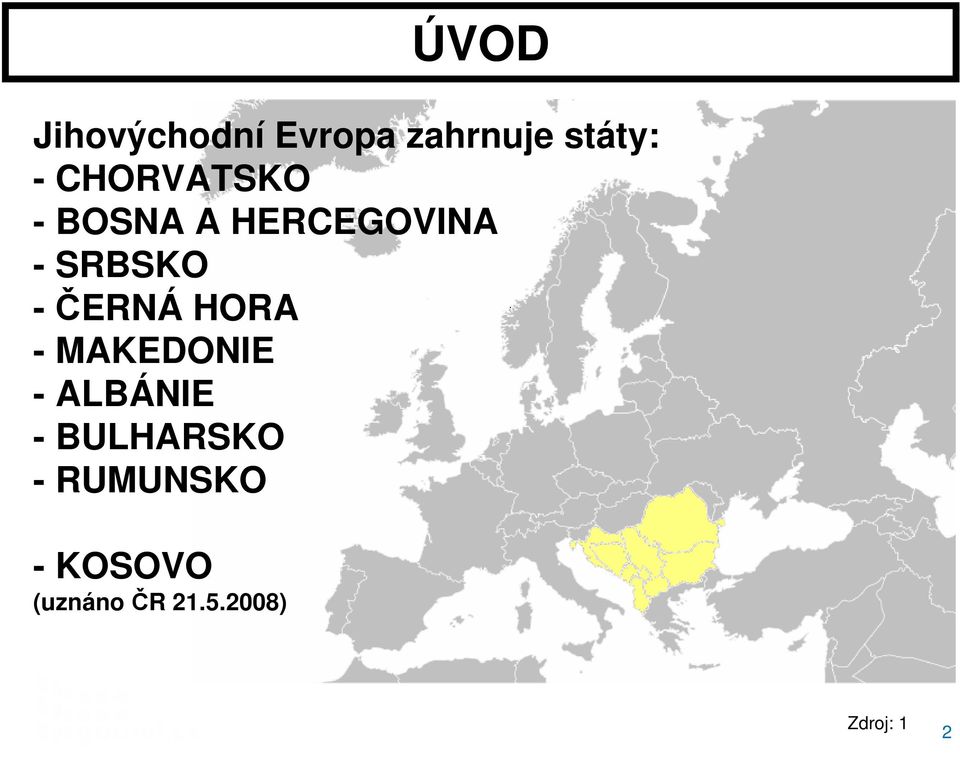 -ČERNÁ HORA - MAKEDONIE - ALBÁNIE - BULHARSKO