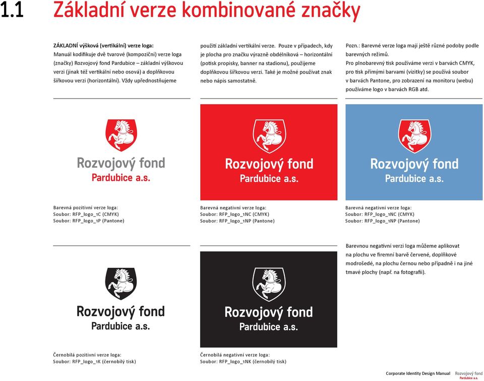 Pouze v případech, kdy je plocha pro značku výrazně obdélníková horizontální (potisk propisky, banner na stadionu), použijeme doplňkovou šířkovou verzi.