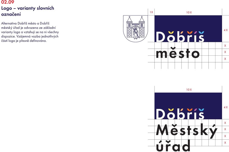 základní varianty loga a vztahují se na ni všechny