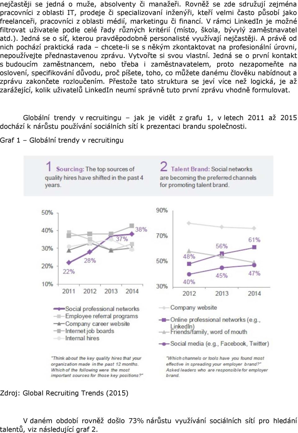 V rámci LinkedIn je možné filtrovat uživatele podle celé řady různých kritérií (místo, škola, bývylý zaměstnavatel atd.). Jedná se o síť, kterou pravděpodobně personalisté využívají nejčastěji.