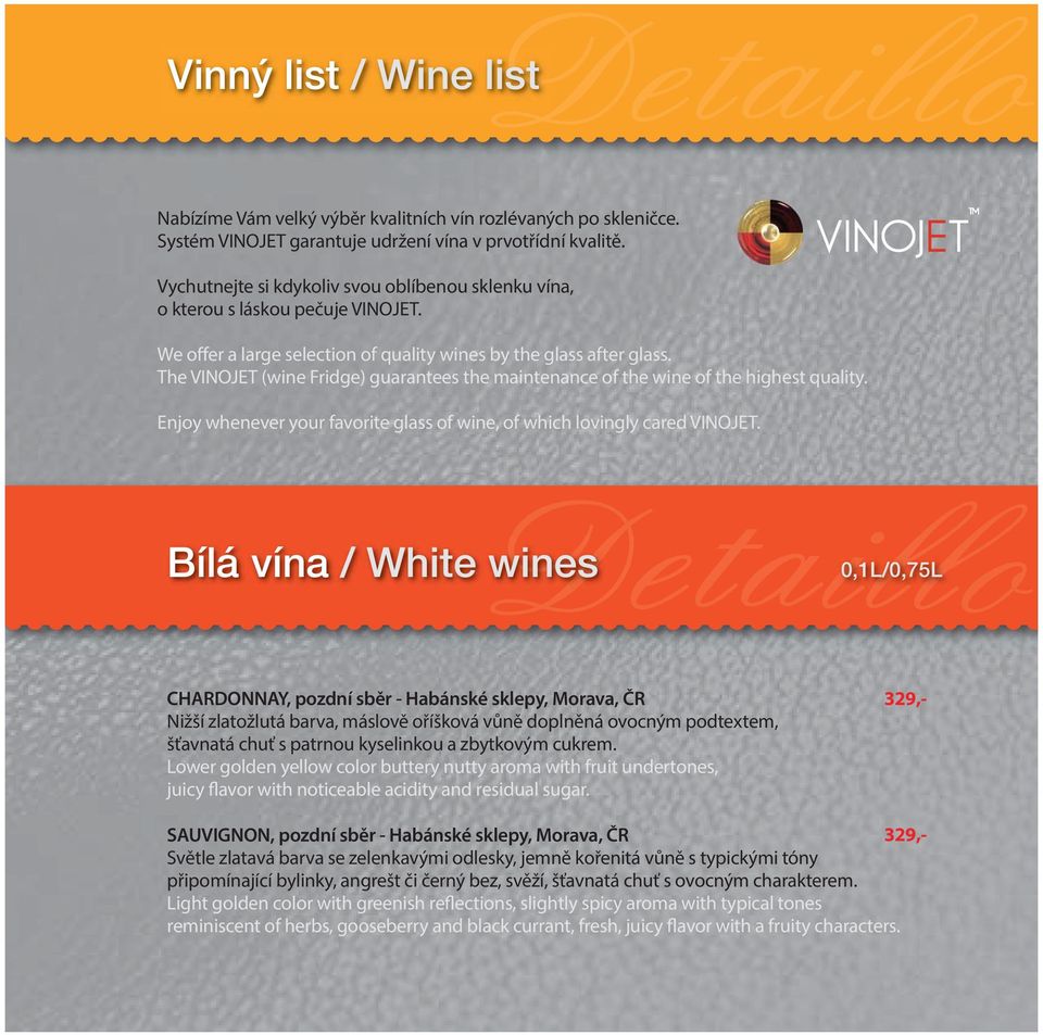 The VINOJET (wine Fridge) guarantees the maintenance of the wine of the highest quality. Enjoy whenever your favorite glass of wine, of which lovingly cared VINOJET.