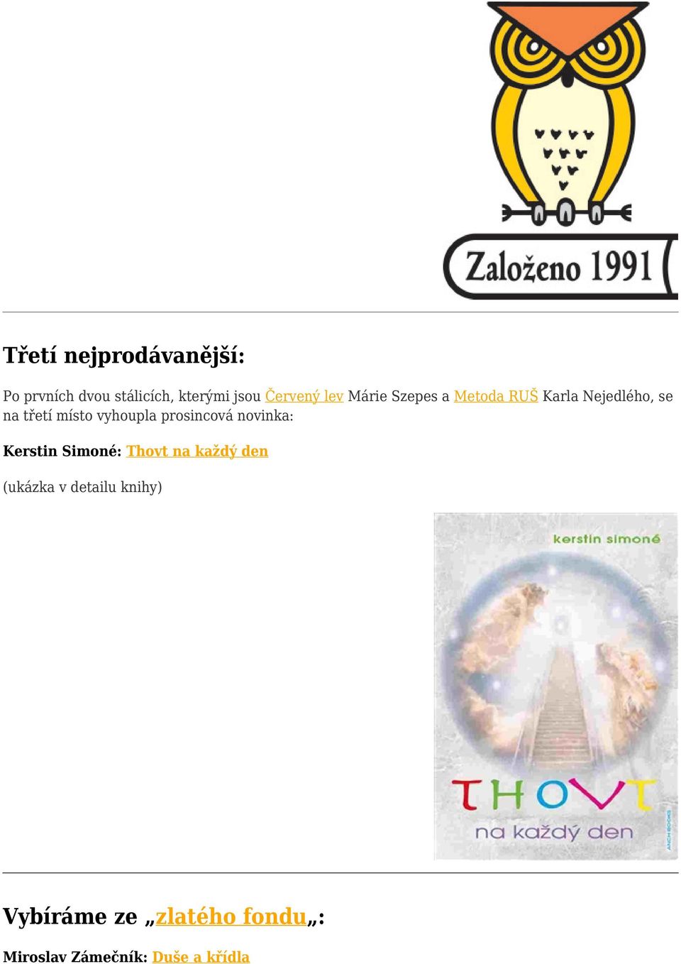 vyhoupla prosincová novinka: Kerstin Simoné: Thovt na každý den (ukázka