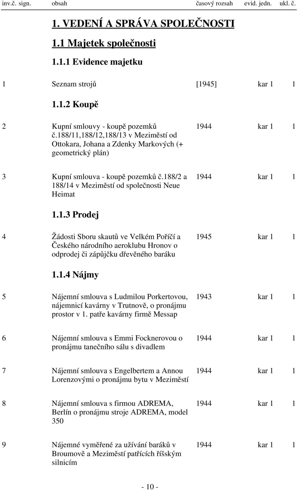 .3 Prodej 944 kar 4 Žádosti Sboru skautů ve Velkém Poříčí a Českého národního aeroklubu Hronov o odprodej či zápůjčku dřevěného baráku.