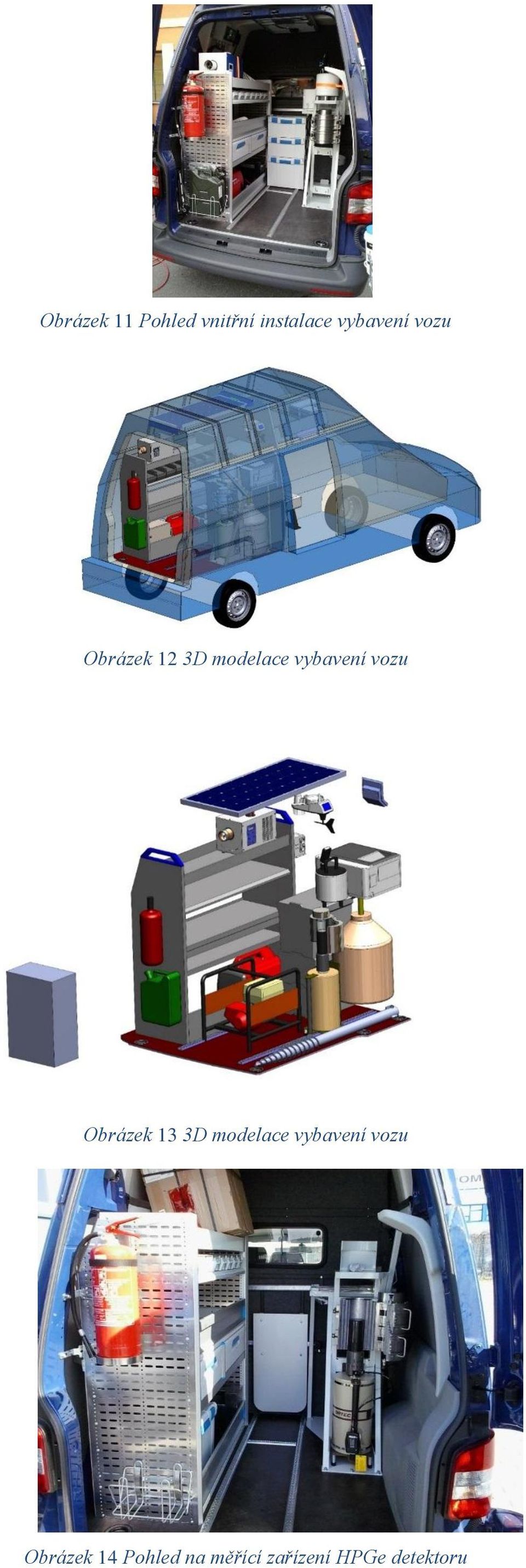 vybavení vozu Obrázek 13 3D modelace