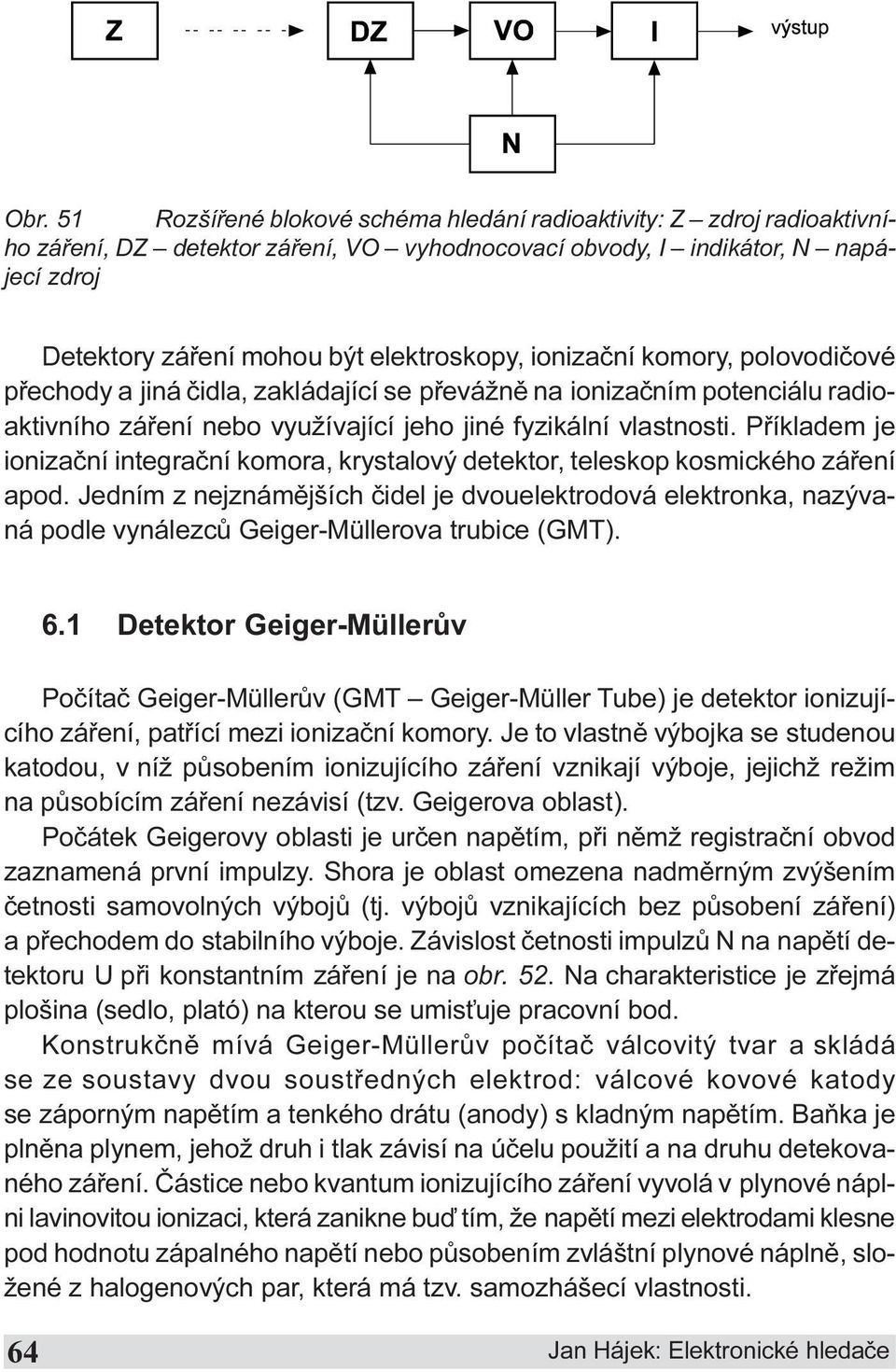 ionizaèní integraèní komora, krystalový detektor, teleskop kosmického záøení apod Jedním z nejznámìjších èidel je dvouelektrodová elektronka, nazývaná podle vynálezcù Geiger-Müllerova trubice (GMT) 6