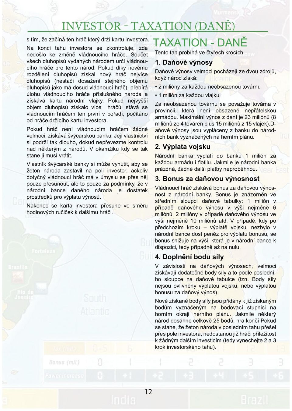 Pokud díky novému rozdělení dluhopisů získal nový hráč nejvíce dluhopisů (nestačí dosažení stejného objemu dluhopisů jako má dosud vládnoucí hráč), přebírá úlohu vládnoucího hráče příslušného národa